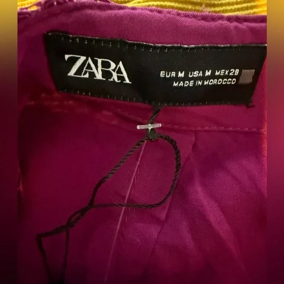 NWT Zara Fuchsia Lace Midi Skirt - Picture 5 of 7